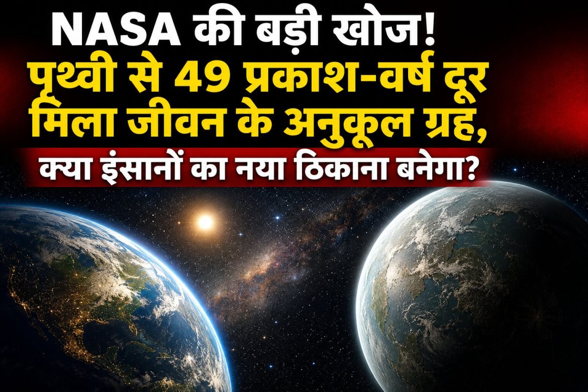 NASA की बड़ी खोज! पृथ्वी से 49 प्रकाश-वर्ष दूर मिला जीवन के अनुकूल ग्रह, क्या इंसानों का नया ठिकाना बनेगा?