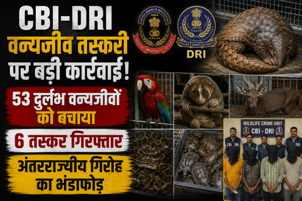 CBI DRI Wildlife Smuggling: 53 दुर्लभ वन्यजीवों को बचाया, 6 तस्कर गिरफ्तार, अंतरराज्यीय गिरोह का भंडाफोड़