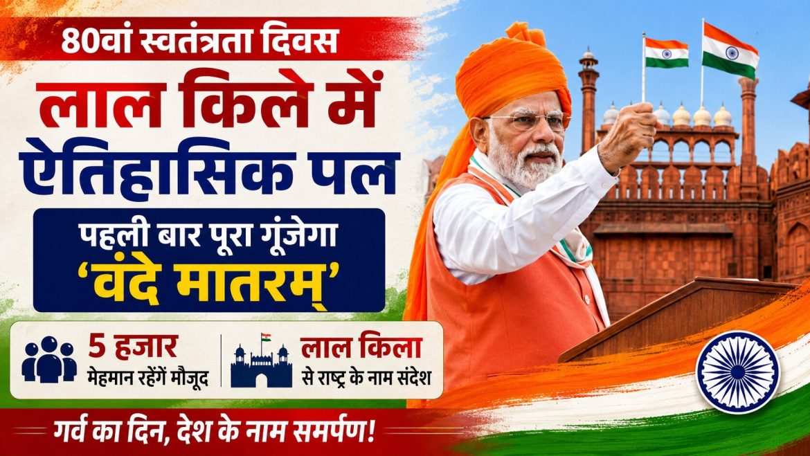 80वें स्वतंत्रता दिवस पर लाल किले में ऐतिहासिक पल