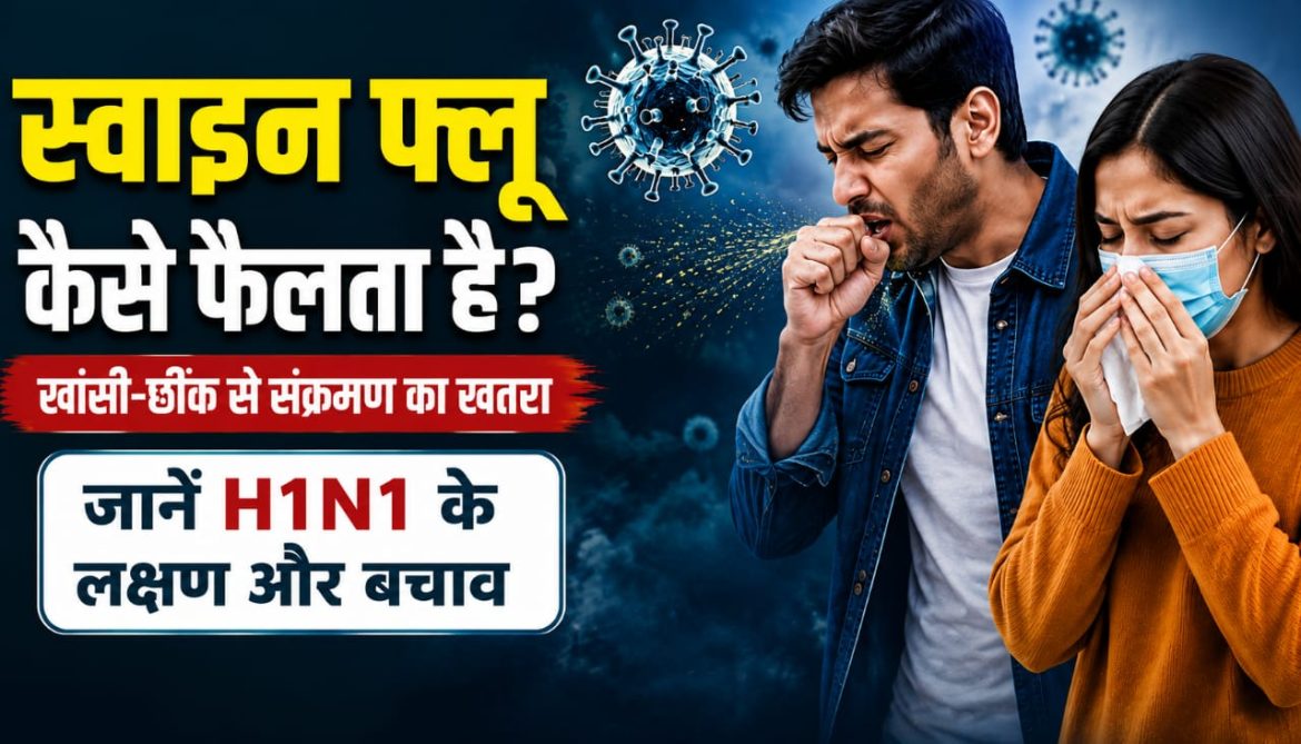 स्वाइन फ्लू कैसे फैलता है,खांसी-छींक से संक्रमण का खतरा, जानें H1N1 के लक्षण और बचाव