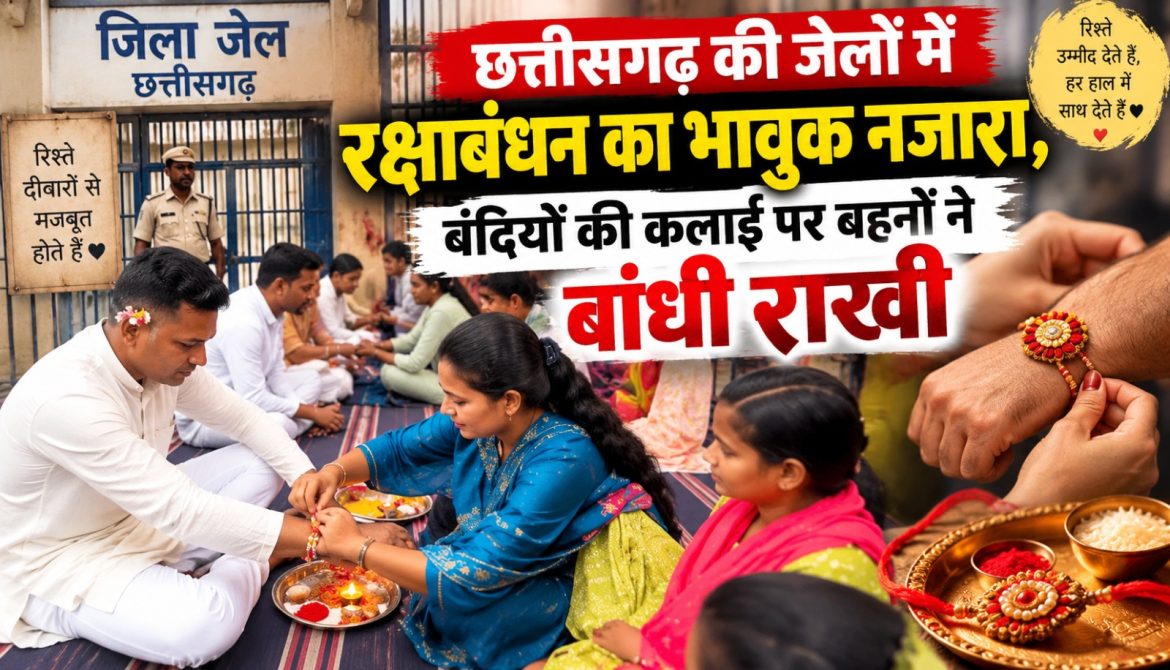 जेलों में रक्षाबंधन का भावुक नजारा,बंदियों की कलाई पर बहनों ने बांधी राखी