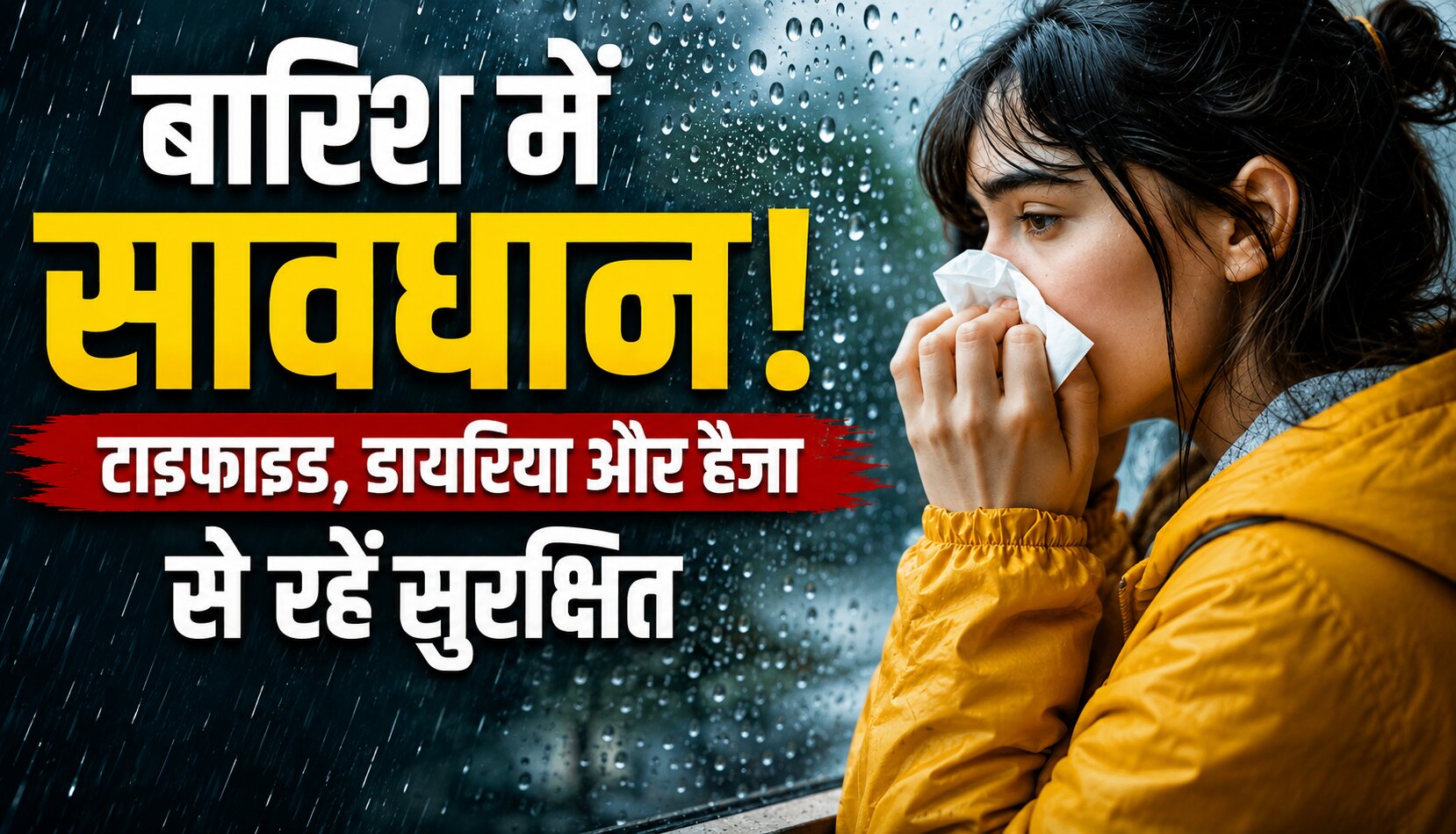 बारिश के मौसम में टाइफाइड डायरिया और हैजा से बचाव के तरीके