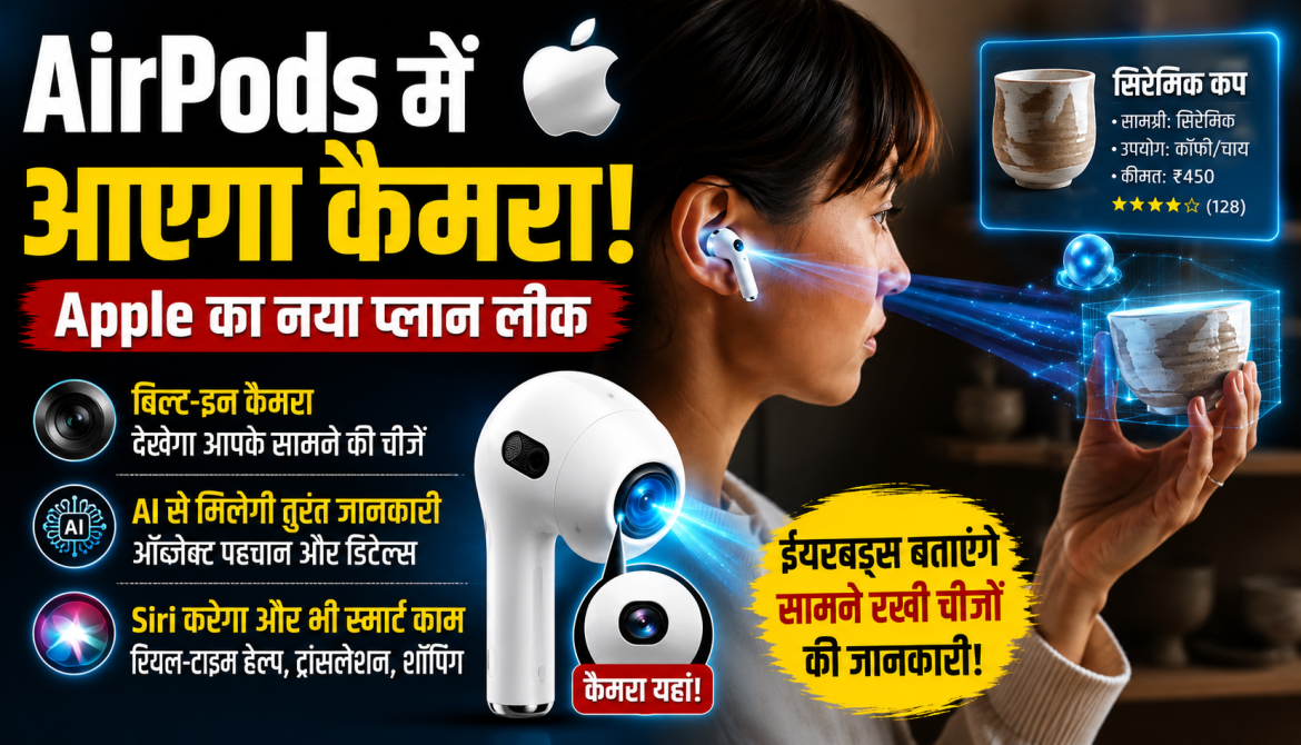 AirPods में आएगा कैमरा, Apple का नया प्लान लीक