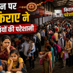 रक्षाबंधन पर भोपाल बस स्टैंड पर यात्रियों की भीड़ और बढ़ा हुआ बस किराया