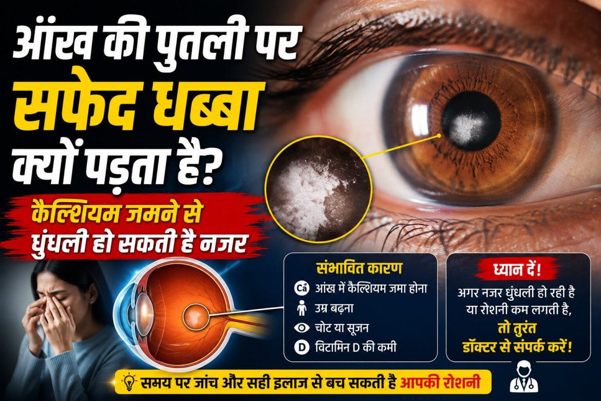 आंख की पुतली पर दिखे सफेद धब्बे तो न करें नजरअंदाज…