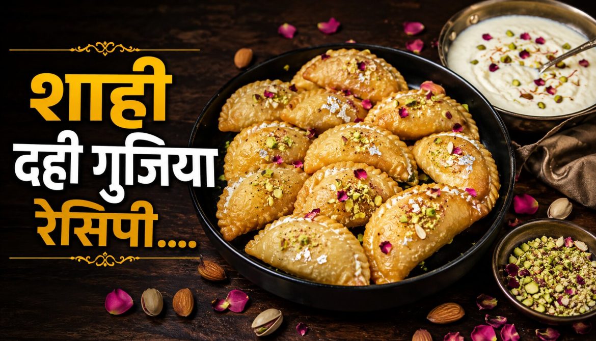 शाही दही गुजिया रेसिपी….