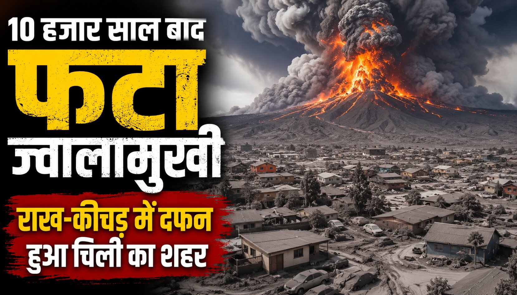 10 हजार साल बाद फटा चैतेन ज्वालामुखी, कीचड़ में दफन हुआ शहर