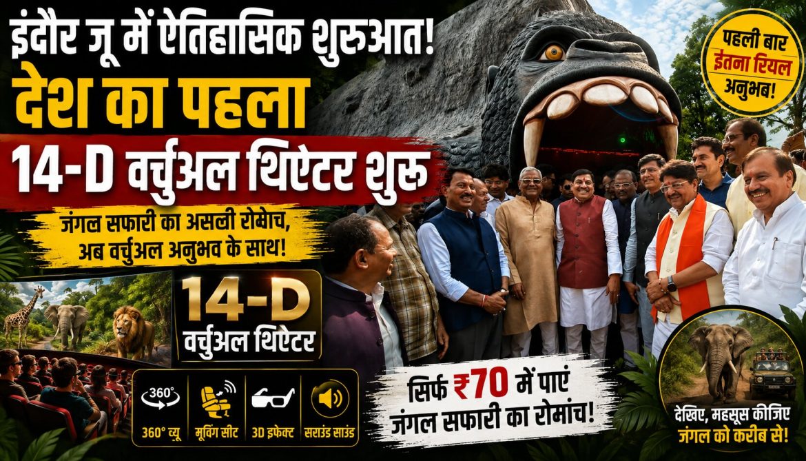 इंदौर जू में देश का पहला 14-D वर्चुअल थिएटर शुरू