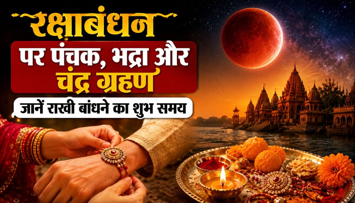रक्षाबंधन पर पंचक, भद्रा और चंद्र ग्रहण, जानें राखी बांधने का शुभ समय