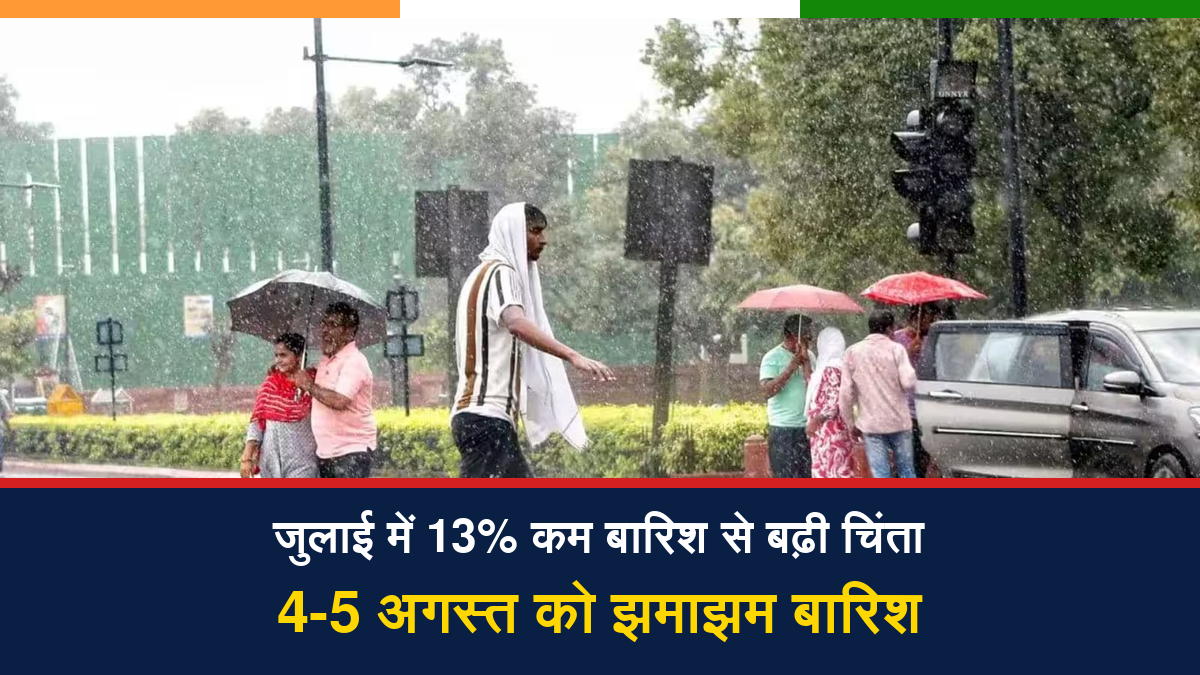 मध्य प्रदेश के कई जिलों में 4 और 5 अगस्त को भारी बारिश की संभावना, मौसम विभाग का अलर्ट