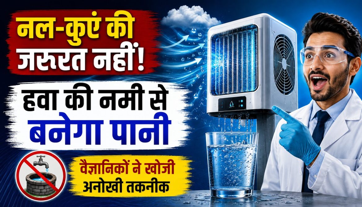 हवा की नमी से बनेगा पानी, वैज्ञानिकों ने खोजी अनोखी तकनीक