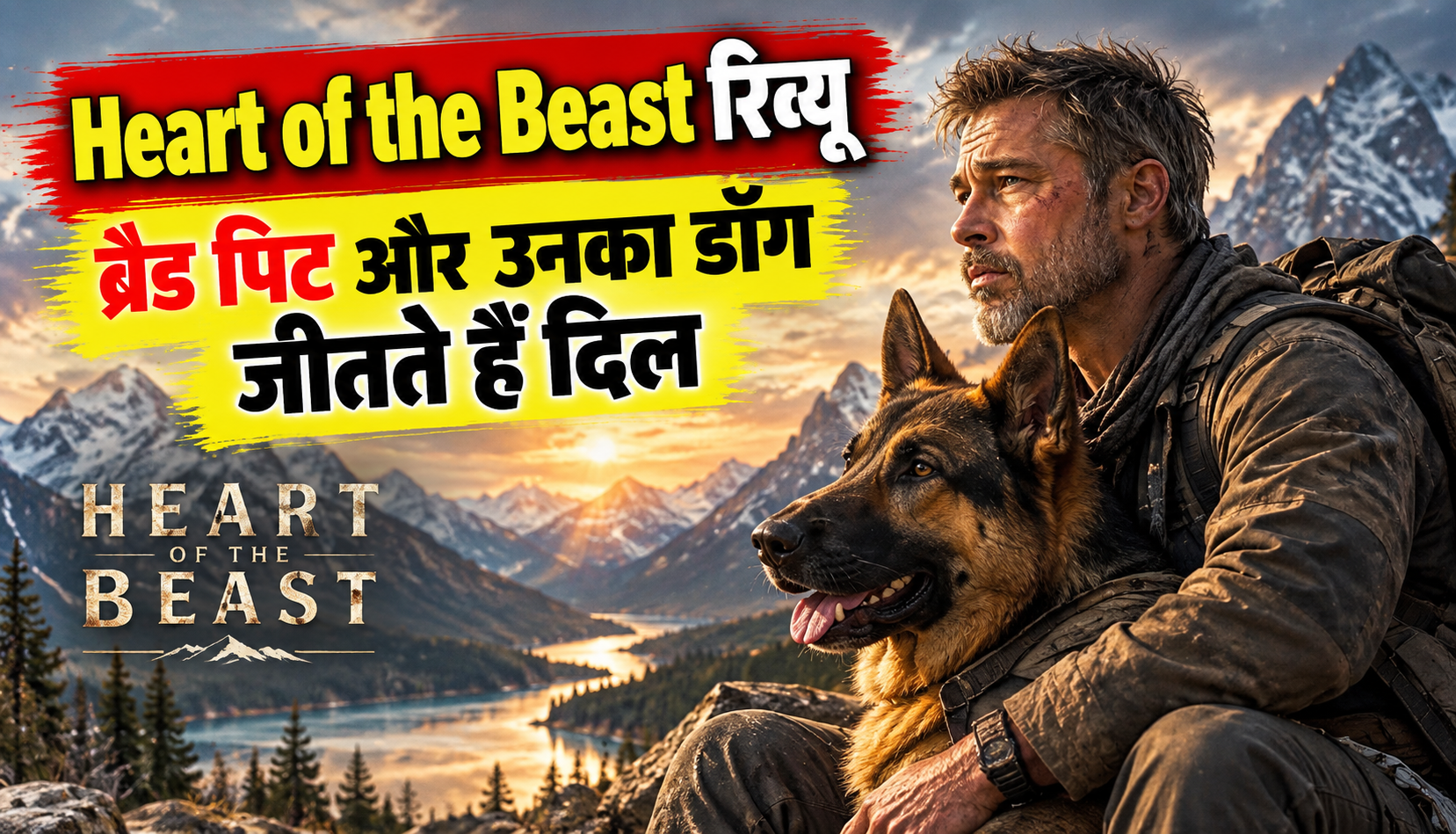 Heart of the Beast में Brad Pitt और उनके रिटायर्ड कॉम्बैट डॉग Odin की सर्वाइवल कहानी