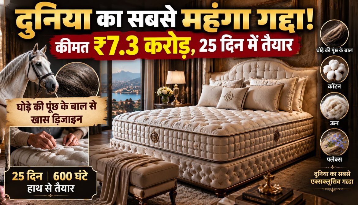 दुनिया का सबसे महंगा गद्दा, कीमत ₹7.3 करोड़