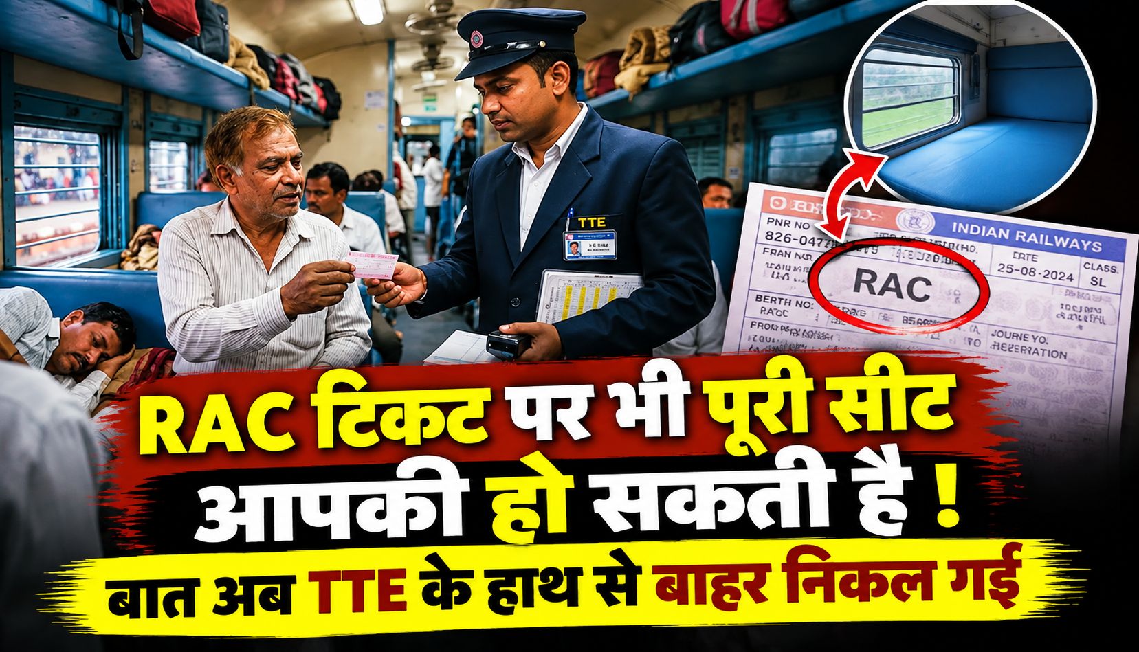 RAC टिकट पर यात्रा करने वाले यात्रियों को खाली बर्थ ऑटोमैटिक अलॉट करने की रेलवे की नई व्यवस्था