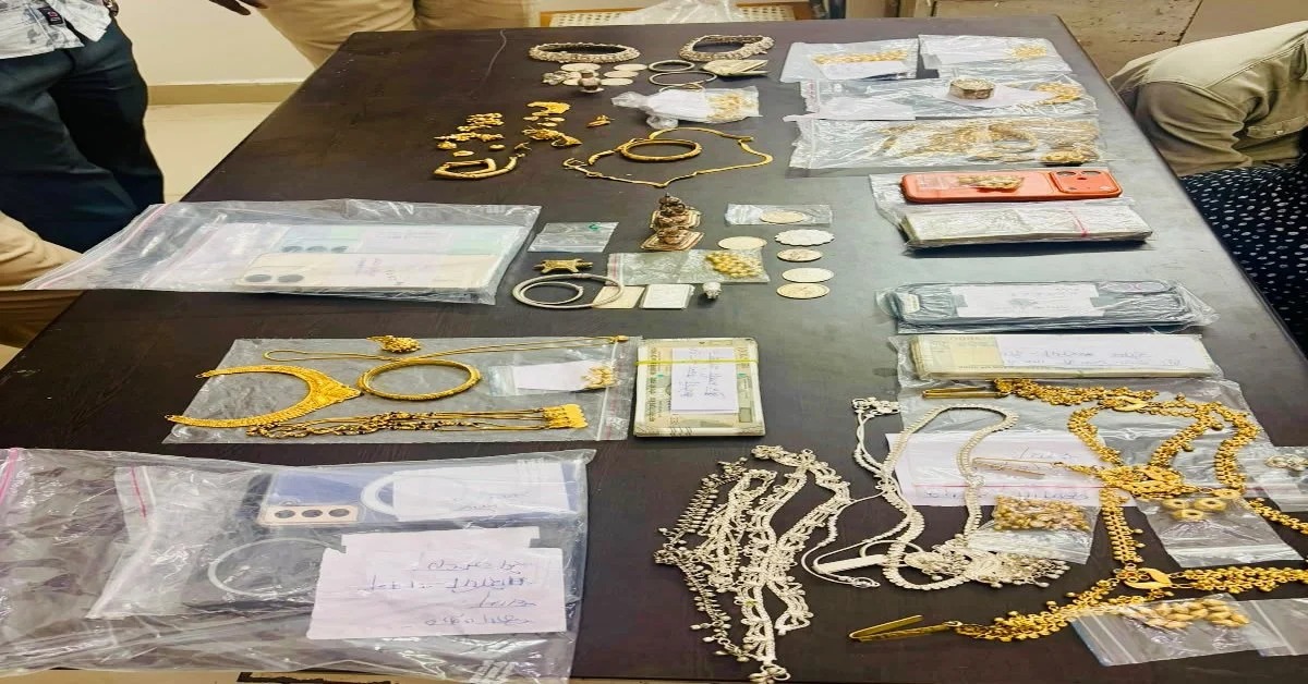 भोपाल में ACP के घर चोरी के मामले में बरामद सोना चांदी और अन्य सामान
