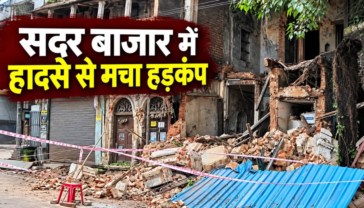 रायपुर के सदर बाजार में हादसे से मचा हड़कंप