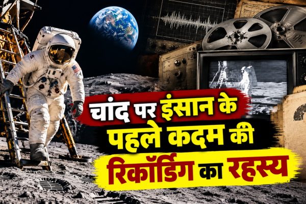 Apollo 11 मिशन के दौरान चांद पर चलते Neil Armstrong और Buzz Aldrin की दुर्लभ रिकॉर्डिंग वाले टेप