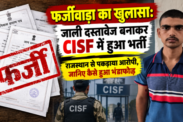 दंतेवाड़ा पुलिस ने फर्जी दस्तावेज के जरिए CISF भर्ती मामले में आरोपी को राजस्थान से गिरफ्तार किया