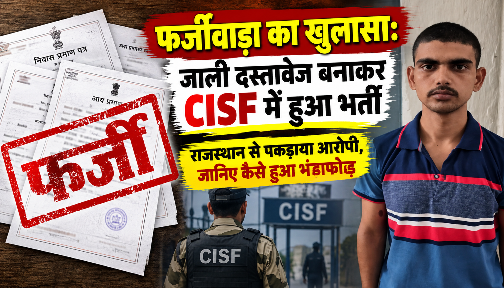 दंतेवाड़ा पुलिस ने फर्जी दस्तावेज के जरिए CISF भर्ती मामले में आरोपी को राजस्थान से गिरफ्तार किया