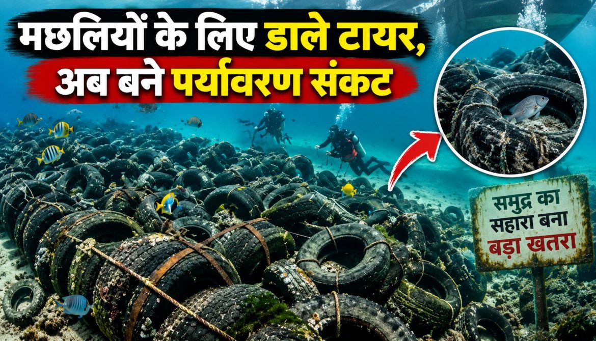 मछलियों के लिए डाले टायर, अब बने पर्यावरण संकट