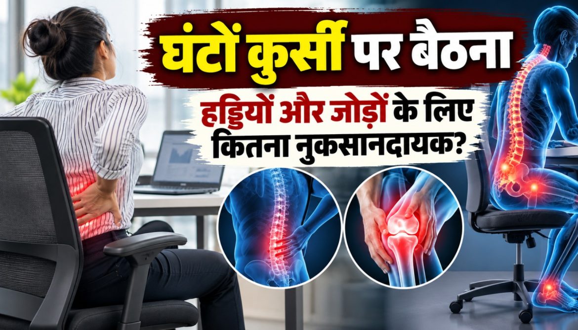 घंटों कुर्सी पर बैठना हड्डियों और जोड़ों के लिए कितना नुकसानदायक