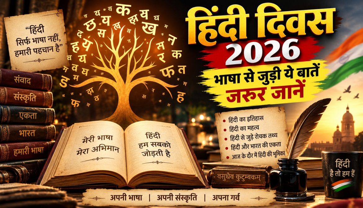हिंदी दिवस 2026: भाषा से जुड़ी ये बातें जरूर जानें