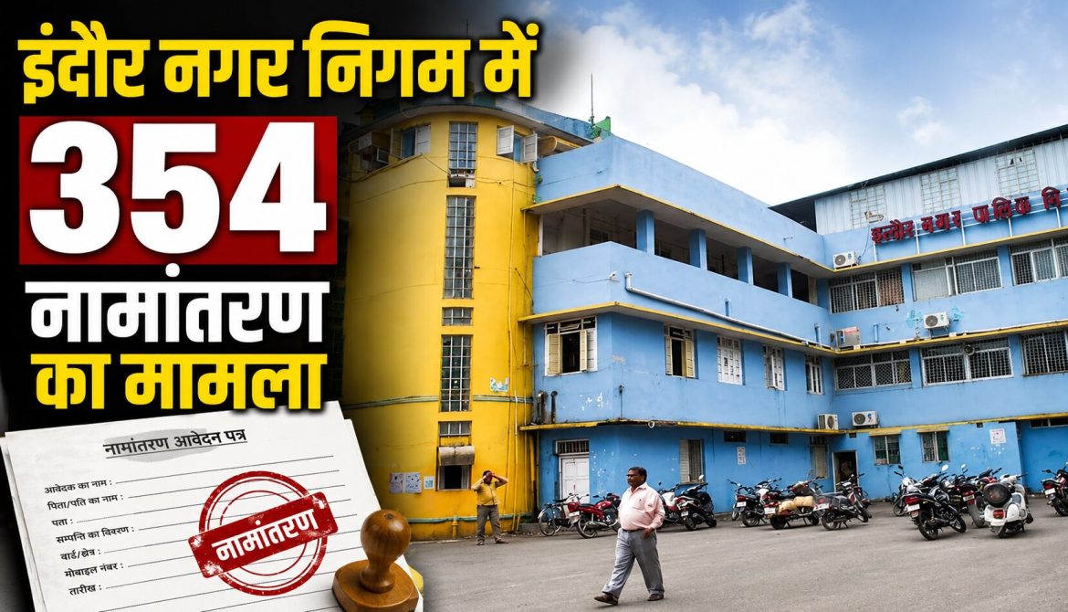 इंदौर नगर निगम में 354 नामांतरण का मामला