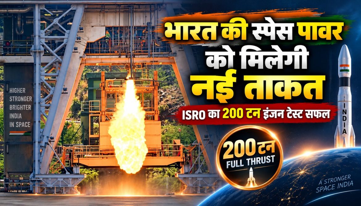 भारत की स्पेस पावर को मिलेगी नई ताकत, ISRO का 200 टन इंजन टेस्ट सफल
