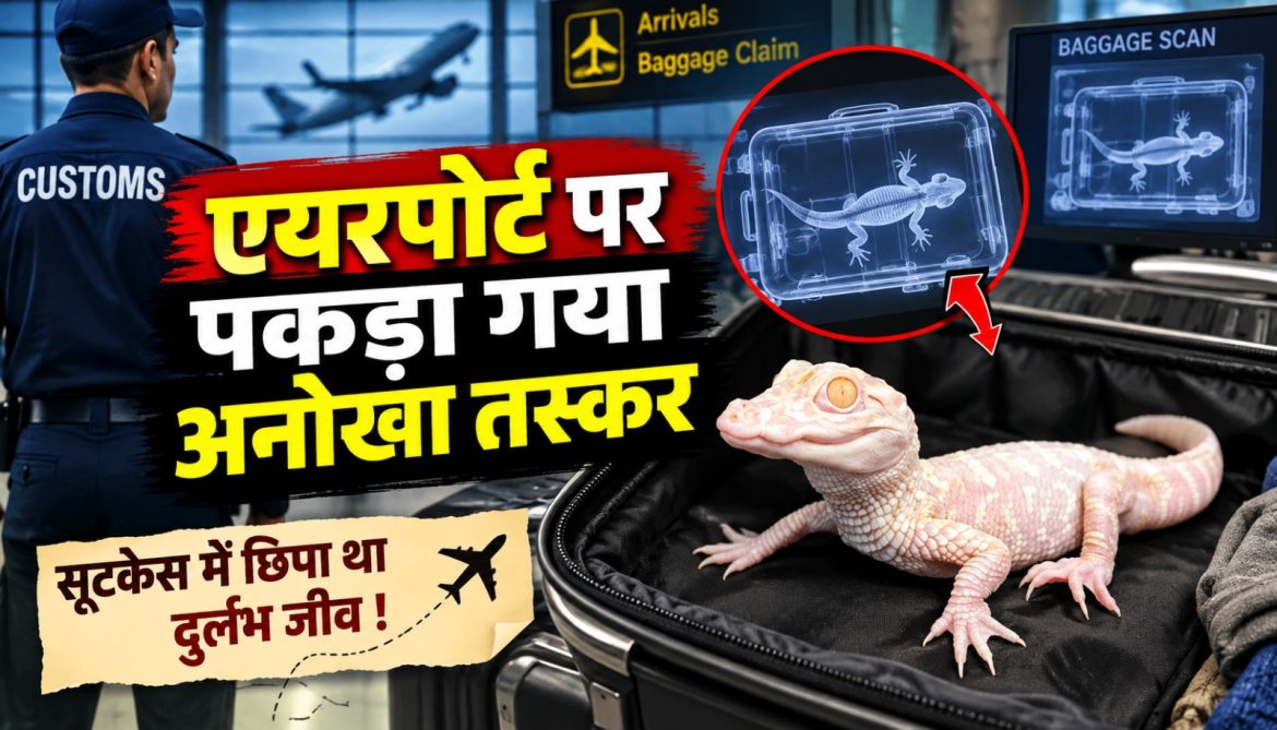 एयरपोर्ट पर पकड़ा गया अनोखा तस्कर