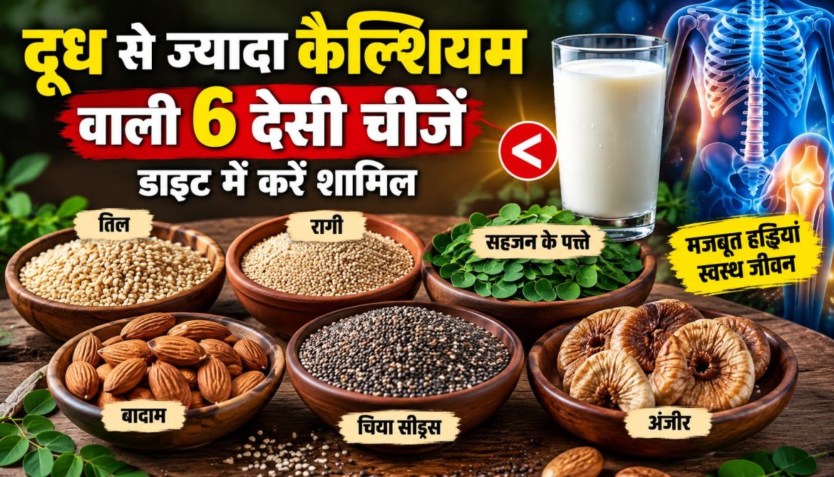 दूध से ज्यादा कैल्शियम वाली 6 देसी चीजें, डाइट में करें शामिल