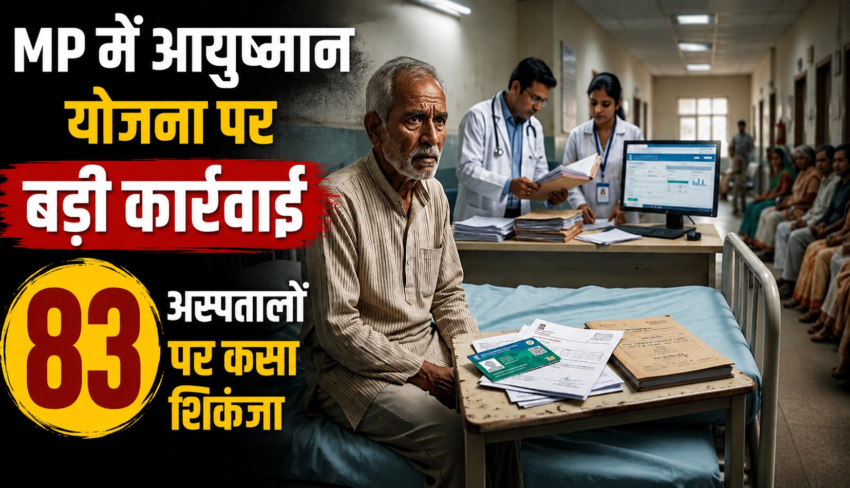 मध्य प्रदेश में आयुष्मान योजना की अनियमितताओं पर 83 निजी अस्पतालों के खिलाफ कार्रवाई
