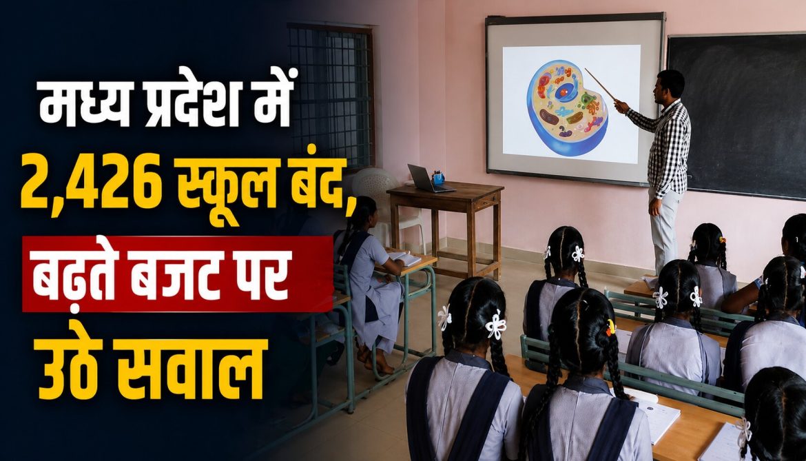 मध्य प्रदेश में 2,426 स्कूल बंद, बढ़ते बजट पर उठे सवाल