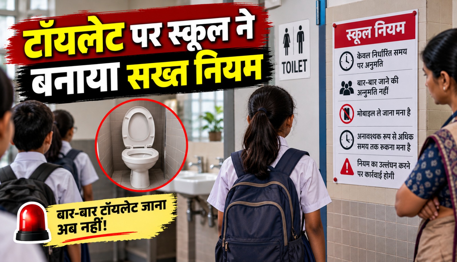 चीन के स्कूल में 6 महीने में सिर्फ एक बार टॉयलेट जाने के नियम को लेकर विवाद