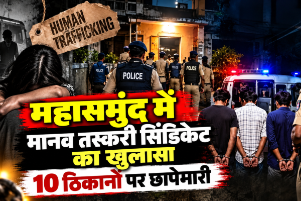 महासमुंद पुलिस की मानव तस्करी सिंडिकेट के खिलाफ कार्रवाई में 1.48 करोड़ रुपये नकद जब्त