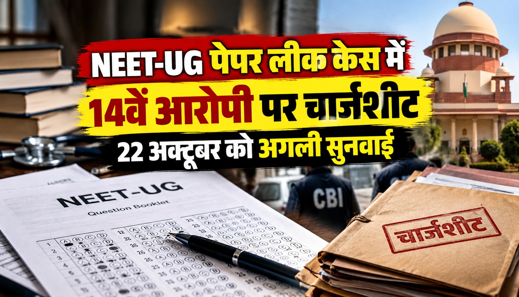 NEET-UG पेपर लीक केस में 14वें आरोपी पर चार्जशीट, 22 अक्टूबर को अगली सुनवाई
