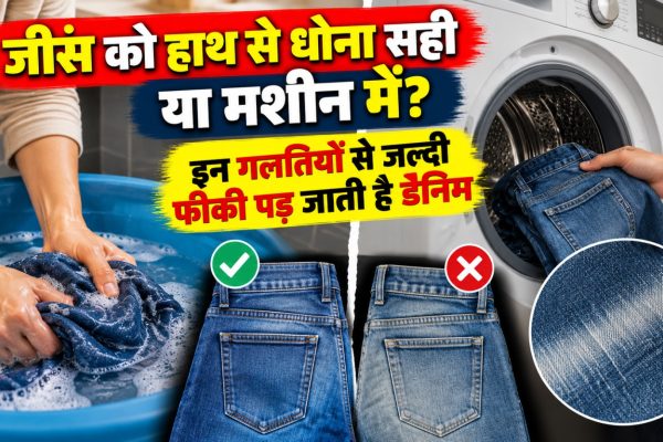 जींस को हाथ से धोना सही या मशीन में? इन गलतियों से जल्दी फीकी पड़ जाती है डेनिम