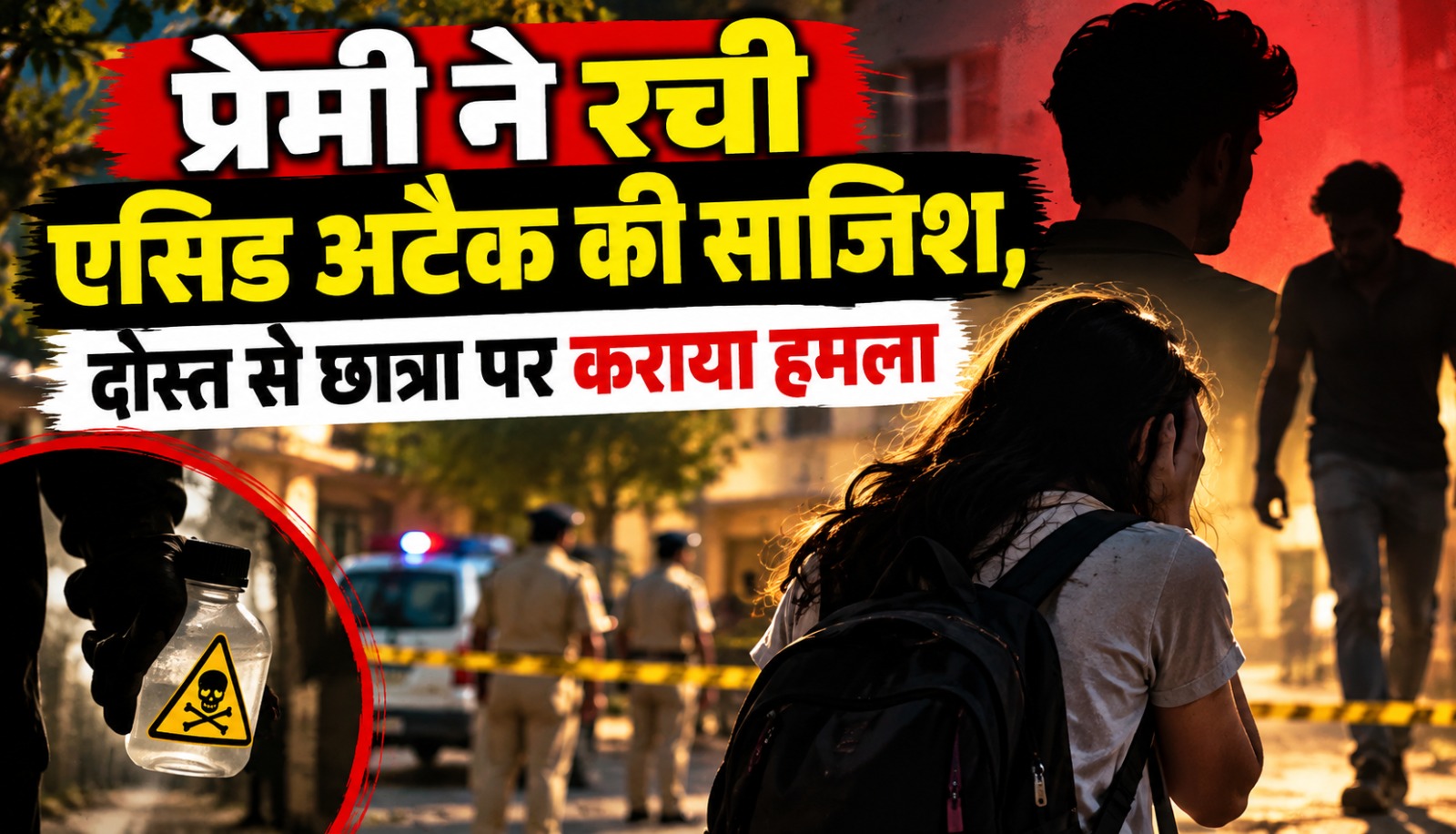 बालोद में छात्रा पर एसिड अटैक के मामले में पुलिस द्वारा गिरफ्तार किए गए आरोपी