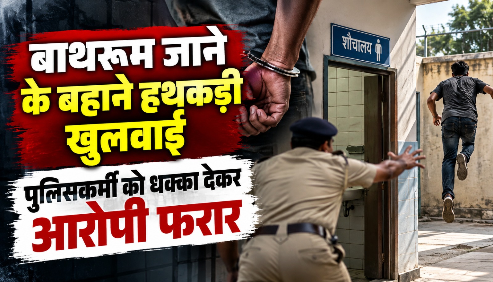 दुर्ग के नंदिनी नगर थाने से आरोपी के फरार होने की घटना को दर्शाता प्रतीकात्मक दृश्य