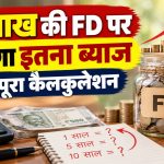 FD Interest Calculator से 1 लाख रुपये की 10 साल की FD का ब्याज और मैच्योरिटी कैलकुलेशन
