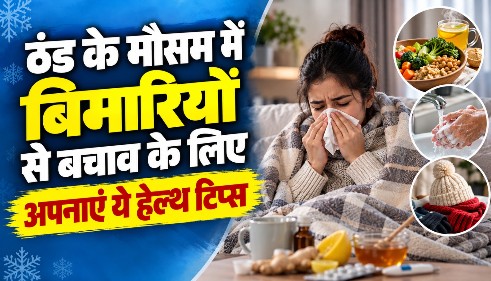 ठंड के मौसम में सर्दी-जुकाम और वायरल संक्रमण से बचाव के लिए पौष्टिक भोजन, विटामिन-C और साफ-सफाई अपनाने की सलाह