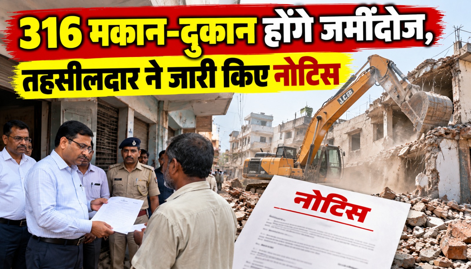 ग्वालियर में एलिवेटेड रोड के दूसरे चरण के लिए मकान और दुकानों पर कार्रवाई की तैयारी