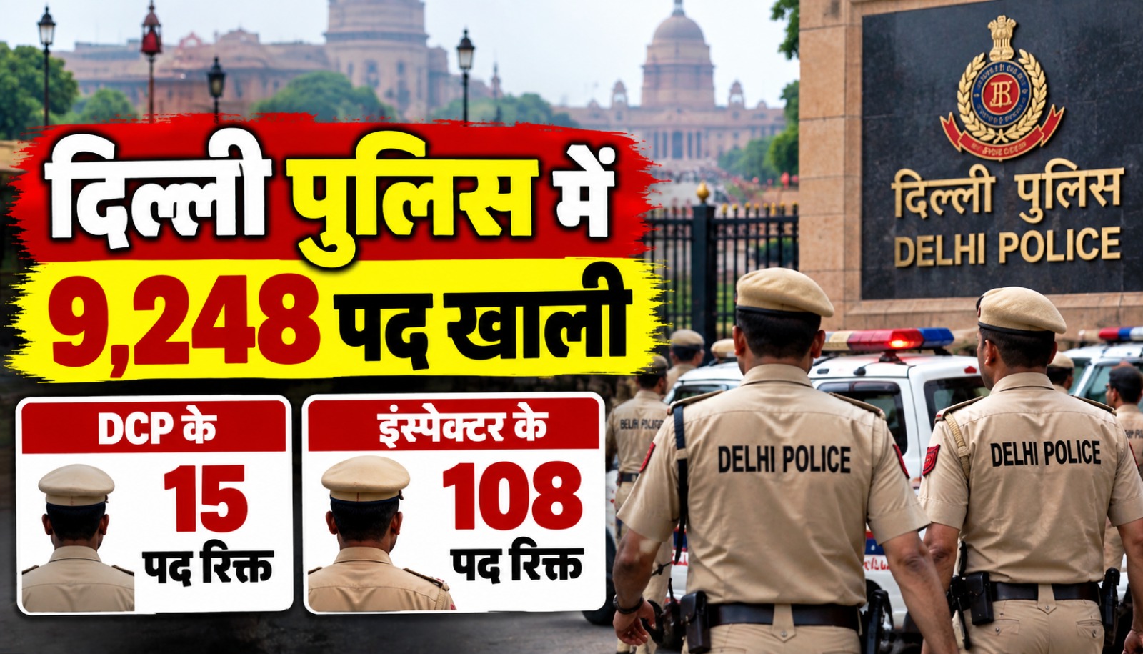 दिल्ली पुलिस में खाली पदों और महिला सुरक्षा को लेकर सुप्रीम कोर्ट की चिंता