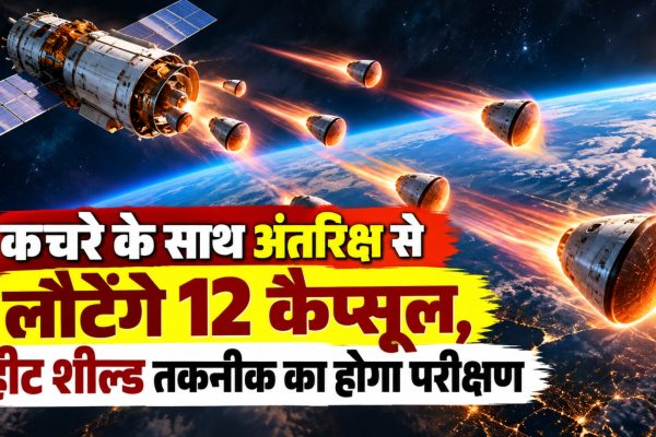 NASA के KREPE-3 प्रयोग में अंतरिक्ष यान से पृथ्वी के वायुमंडल में वापसी के दौरान हीट शील्ड सामग्री की जांच के लिए इस्तेमाल किए जाने वाले छोटे प्रायोगिक कैप्सूल