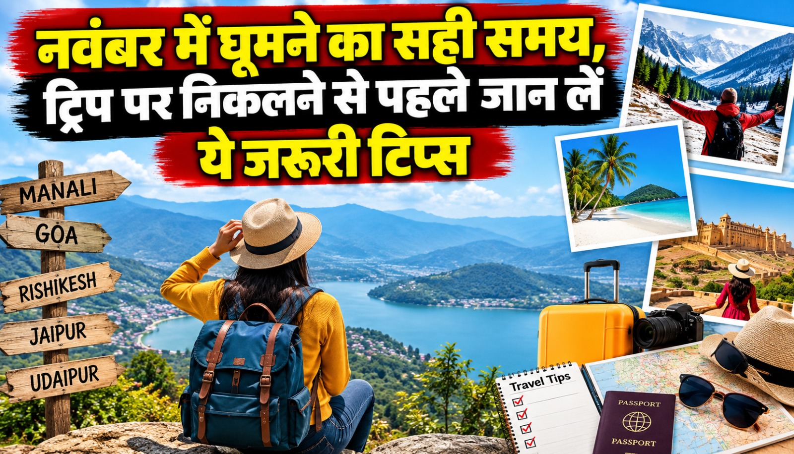 नवंबर महीने में सर्दियों की शुरुआत के दौरान यात्रा की तैयारी करते पर्यटक और ट्रैवल से जुड़ी जरूरी सावधानियां