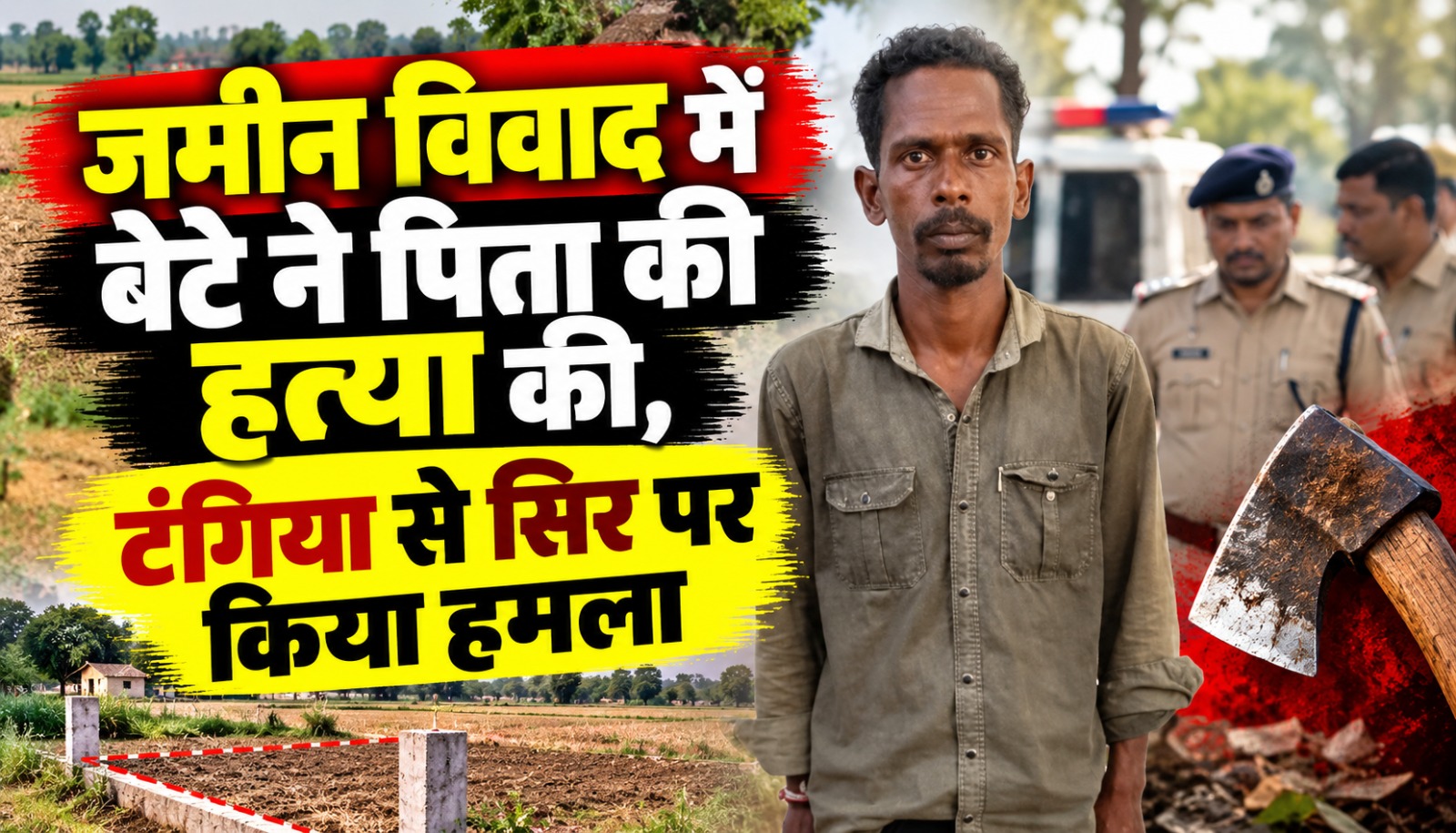 अंबिकापुर में जमीन विवाद के बाद बेटे द्वारा पिता की हत्या के मामले की प्रतीकात्मक तस्वीर