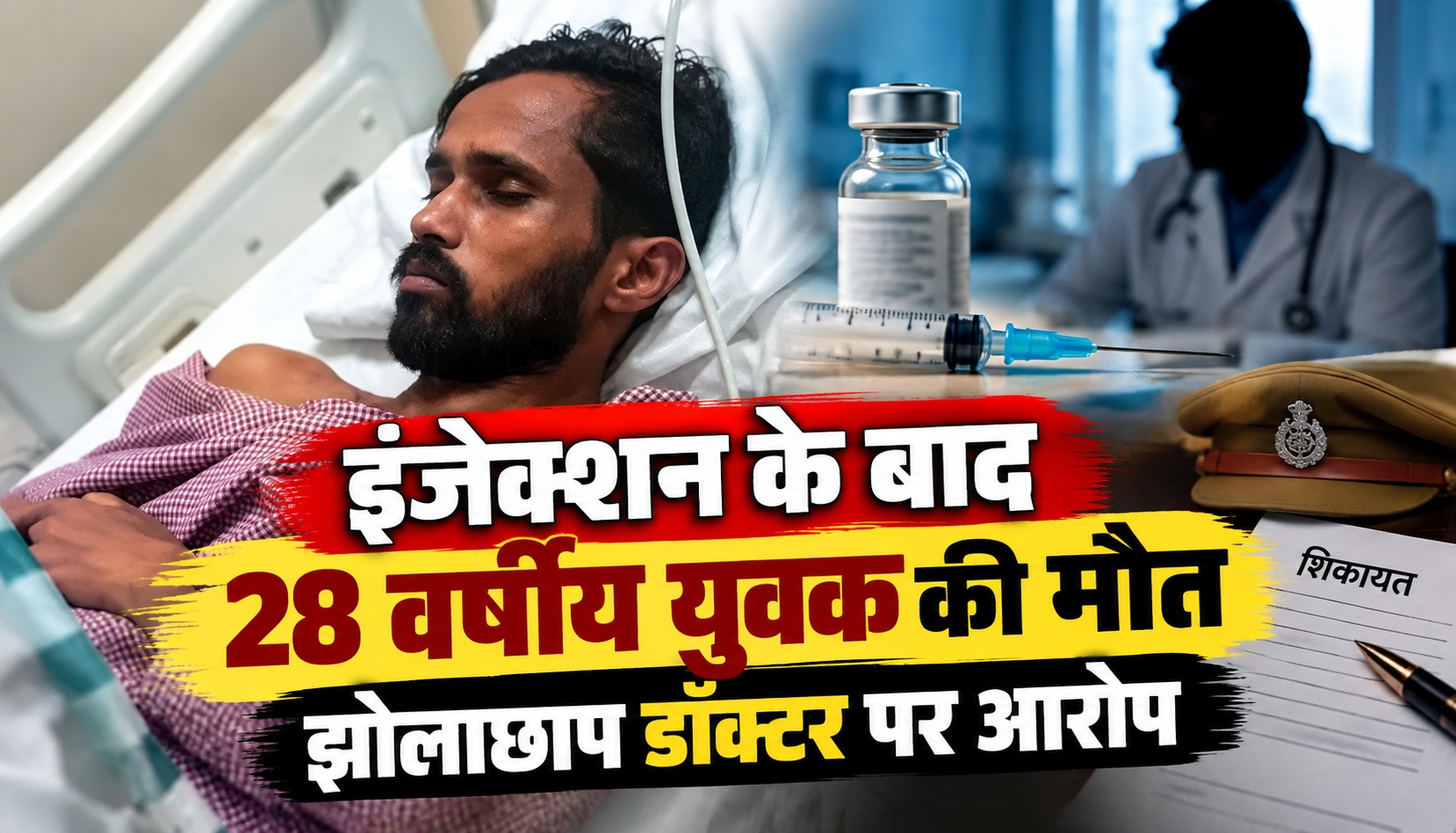 इंजेक्शन के बाद 28 वर्षीय युवक की मौत, झोलाछाप डॉक्टर पर आरोप