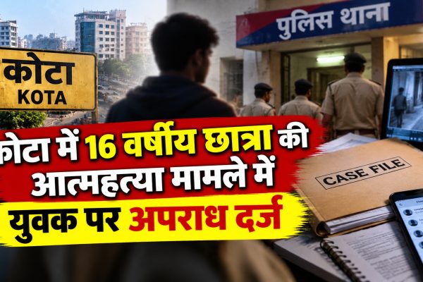 कोटा में 16 वर्षीय छात्रा की आत्महत्या मामले में युवक पर अपराध दर्ज
