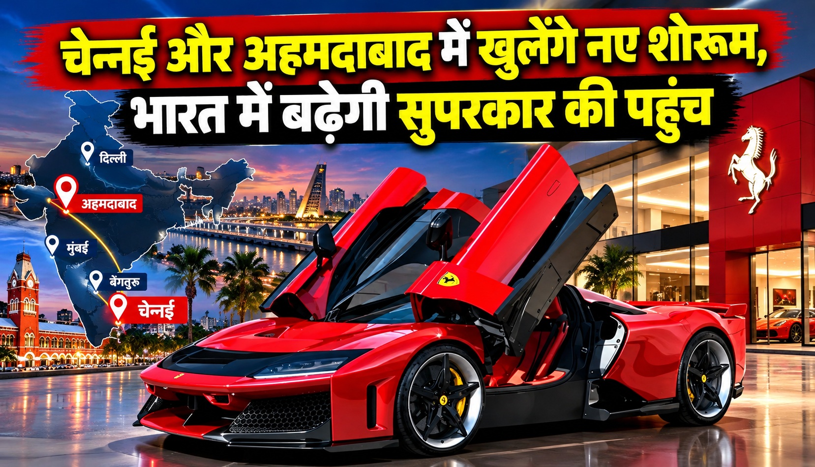 चेन्नई और अहमदाबाद में खुलेंगे नए शोरूम, भारत में बढ़ेगी सुपरकार की पहुंच