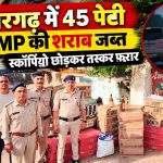 डोंगरगढ़ में 45 पेटी MP की शराब जब्त, स्कॉर्पियो छोड़कर तस्कर फरार