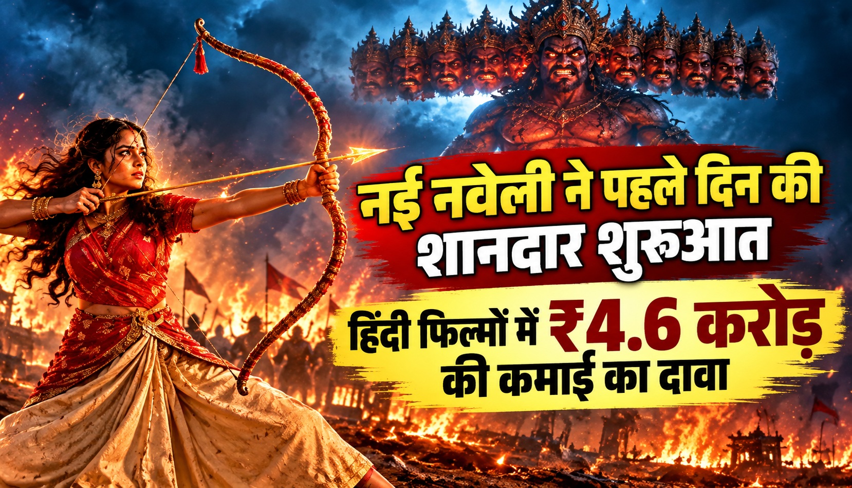 नई नवेली ने पहले दिन की शानदार शुरुआत, हिंदी फिल्मों में ₹4.6 करोड़ की कमाई का दावा